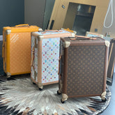 Louis Vuitton Rolling Trunk Men's and Women's Alphabet Logo Printed Solid Color Leather Trolley Case Luggage Bag Bags #76154