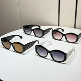 Chanel Women's Black Diamond Lens Irregularly Shaped Sunglasses Glasses Eyeglasses #98837