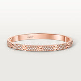 Cartier LOVE bracelet Medium Model Paved #394372