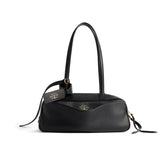 Balenciaga Women's Carrie Small Bowling Bag Logo Printed Vintage Solid Color Leather Tote Shoulder Bags Ngvp 8329202ABNQ1000 #1511