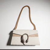 GUCCI Dionysus Medium Shoulder Bag GG Canvas #383686