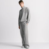 Dior Men's Spring/Autumn Solid Color Cotton Qilong Embroidered Logo Half-Zip Long-Sleeved Sweatshirt and Casual Sports Pants Set Suit #77946