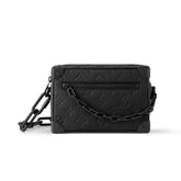 Louis Vuitton Mini Soft Trunk Men's Old Flower Cowhide Canvas Tote Shoulder Crossbody Bag Bags #75886
