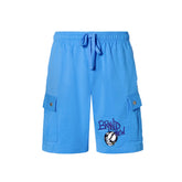 Chrome Hearts Men's Summer Graffiti Monogram Printed Mid Rise Straight Leg Casual Tie Shorts #75587