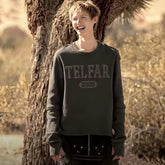 Telfar Men's Fall And Winter Vintage Style Washed Do Old Waffle Long-sleeved T-shirt Street Teenage Sense Of Slim Cortis Martin With Tops Ngvp #2622