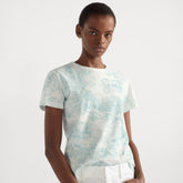 Dior Women's Summer Solid Color Animal Print Round Neck Cotton Short Sleeve T-Shirt #77671