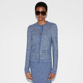 Gucci Women's Spring/Autumn Solid Color Striped Print Round Neck Single Button Long Sleeve Knitted Cardigan Jacket #77432