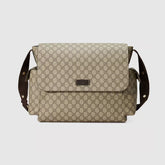 Gucci Kid's Logo Leather Logo Mommy Bag Shoulder Crossbody Bag #37445