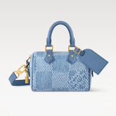Louis Vuitton Speedy 18 Bandoulière Handbag Men's Women's Denim Bag Mini Handbags Fashion Luxury Temperament Bags N00208 #77281