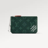 LOUIS VUITTON Monogram Heritage Canvas Chain Hook Zipper Mini Wallet Bag Bags Key Pouch M27109 #82258A