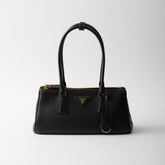 Prada Galleria Women's Classic Fashion Solid Color Metal Triangle Engraved Logo Calfskin Handbag Bags #78231