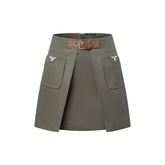 LOUIS VUITTON Monogram Accent Mini Skirt #377736