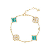 LOUIS VUITTON Color Blossom BB Star and Sun Multi Motif Bracelet Yellow Gold Amazonite and Diamonds #389011