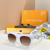 Louis Vuitton LV x TM MY SQUARE Men's and Women's Color Logo Printed Acetate Square Sunglasses Eyeglasses Glasses #75959