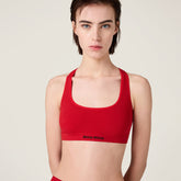 MiuMiu Women's Summer Seamless Racerback Top Elastic Jacquard Short Solid Color Cotton Sleeveless Vest #81272