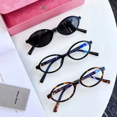 MiuMiu Women's Thin Frame Logo Decorative Acetate Irregular Shape Sunglasses Optical Frame Eyeglasses Glassess #98845