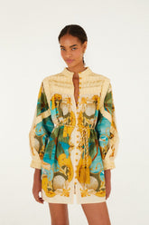 Sand Royal Sea Smocked Mini Dress