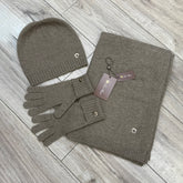 Loro Piana Men's And Women's Winter Fashion Casual Solid-Color Hat. Scarf. and Gloves Three Piece Set Accessories #78643