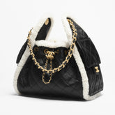 Chanel Women's Classic Winter Collection Leather Logo Drawstring Chain Handbag Shoulder Bag Bags AS5293-B22309-U4139 #78882