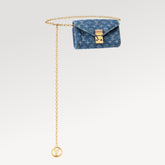 Louis Vuitton Pouch Metis Women's Belt Gold Chain Denim Storage Pouch 2026 Spring/summer New Arrival Monogram Square Waist Bag Bags Bag Bags M4622Z #84221A