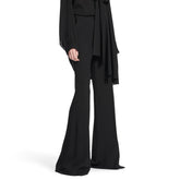 Balenciaga Women's Spring Summer Black Flared Trousers Fashion High Street Trend Casual Suit Pants Ngvp #1937
