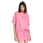 Balenciaga QIXI 25 CROPPED Women's Summer Fashion Casual Solid Color Embroidered Print Distressed Round Neck Short Sleeve Drop Shoulder Cropped T-Shirt Top #78286