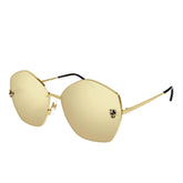 Cartier Women's Fashion Irregular Sunglasses Solid Color Logo Glasses Accessories #76222