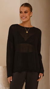 Lakoa Knit Top - Black