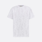 Dior Men's Summer Solid Colour Cotton Loose Plain Knit Printed Short Sleeve T-Shirt #76976