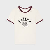 Celine Men's Logo Printed Summer Cotton Jersey Solid Color Round Neck Short Sleeve T-Shirt #76963