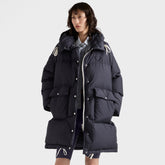 Prada Men's And Women's Winter Fashion Classic Solid Color Hooded Zipper Single-breasted Long Goose Down Jacket #79193