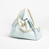 Chanel Women's Fashion Classic Solid Color Leather Logo Drawstring Underarm Bag Chain Handbag Tote Shoulder Bag Bags AS5293-B20304-U2367 #78855