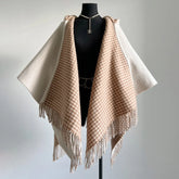 Fendi Women's Cashmere Reversible Hooded Poncho #97251