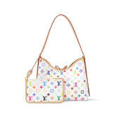 Louis Vuitton LV x TM CARRYALL Women's Detachable Adjustable Shoulder Strap Colorful Logo Printed Coated Canvas Tote Shoulder Bag Bags #75793