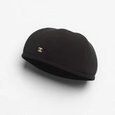 Chanel Women's Fall/Winter Fashion Classic Solid Color Metal Logo Beret Hat Accessories #78924