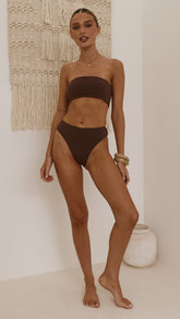 Tera High Waist Brief - Chocolate