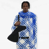 Burberry Men Women Fashion Warm Solid Color Check Wool Hooded Scarf #98275