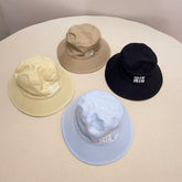 MiuMiu Men's and Women's Solid Color Embroidered Letter Printed Fisherman's Hat Cap #72347