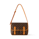 Louis Vuitton Satchel Men's Letter Print Flap Closure Coated Canvas Messenger Bag Shoulder Bags #77599
