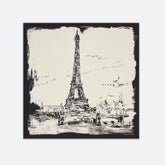 Dior Eiffel Tower Women's Printed Scarves With Color Blocking Fashionable Luxurious And Elegant Scarf Accessories Ngvp #8399