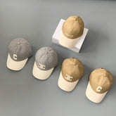 Celine Men's Women's Fashion Retro Letter Embroidery Baseball Cap Solid Color Casual Duck Tongue Hat #75295
