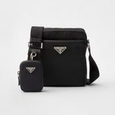 Prada Re-Nylon And Saffiano Men's And Women's Solid Color Fashion Casual Logo Triangle Emblem Minimalist Stylish Nylon Crossbody Bag Shoulder Bag Bags #79176