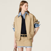 MiuMiu Women's Spring/Fall Fashion Casual Plaid Patchwork Collar Zipper Front Long Sleeve Jacket #79438