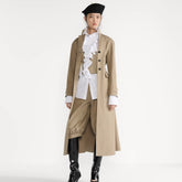 Dior Women's Fall/Winter Cotton-Blend Huanida Faux Two-Piece Zipper-Waist Single-Breasted Loose-Fit Trench Coat Jacket Ngvp #2718