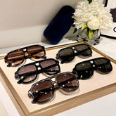 Gucci Men's Logo Engraved Irregular Shape Cover-up Styling Sunglasses Eyeglasses Glasses #73176