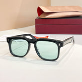 Jacques Marie Mage Wesleyi Men's And Women's Transparent Frames Square Tinted Sunglasses Fashion Modern Trend Casual Glasses Accessories Ngvp #2219