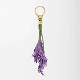 Loewe Women's Floral Pendant Cow Leather Lavender Solid Color Hanging Jewelry Accessories Ngvp #1811