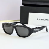 Balenciaga Men's And Women's Fashion Casual Solid Color Square Frame Sunglasses With Logo Letter Marking On Temples Sunglasses Accessories #79566