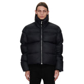 Rick Owens Men's Autumn And Winter Dark Style Collar Zip Down Jacket Warm High Street Fashion Casual Versatile Down Coat Ngvp #9791