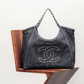 Chanel Vintage Denim Shopping Tote #295664